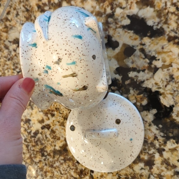 Vintage Ceramic splatter sugar container - Picture 9 of 11